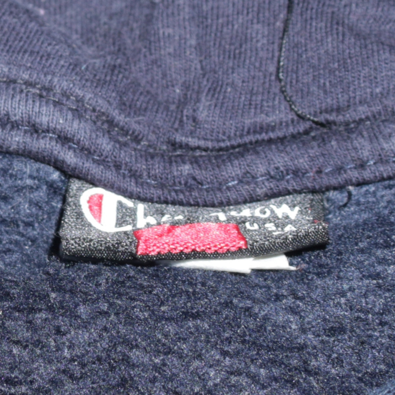 Champion Teens Blue Pullover Hoodie M Embroidered Logo Fleece