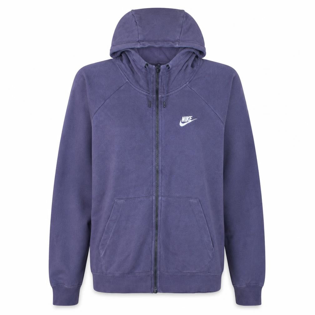 Nike Women Purple Full Zip Hoodie Size L Cotton Blend