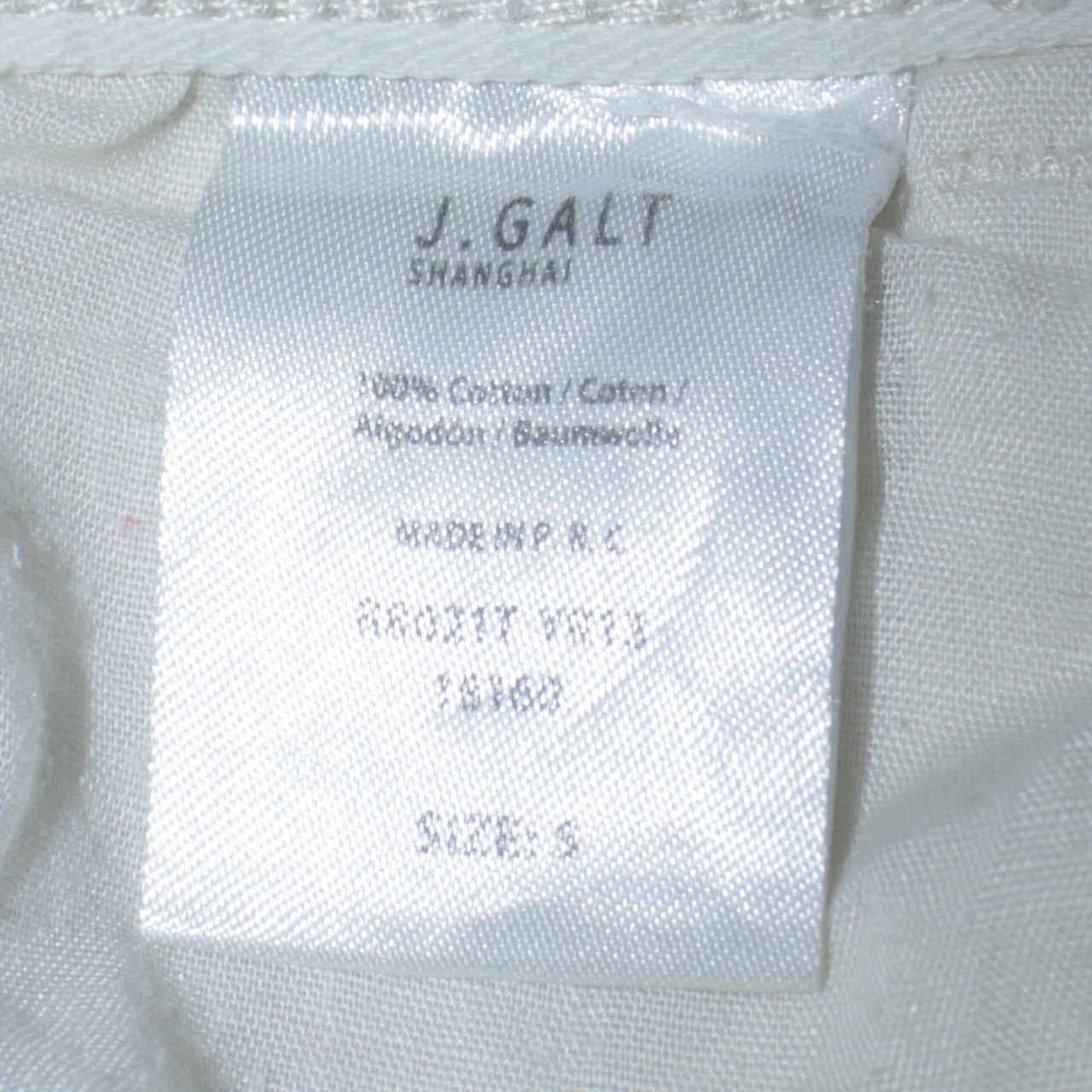 J. Galt Women's White Cargo Jeans Size S Relaxed Fit Cotton