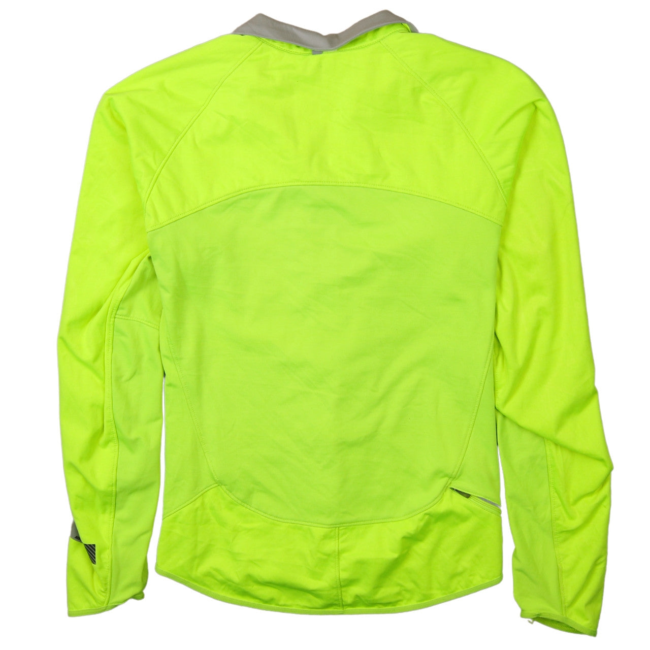 Nike Women's Yellow Dri-FIT Windbreaker Jacket L Reflective Lightweight