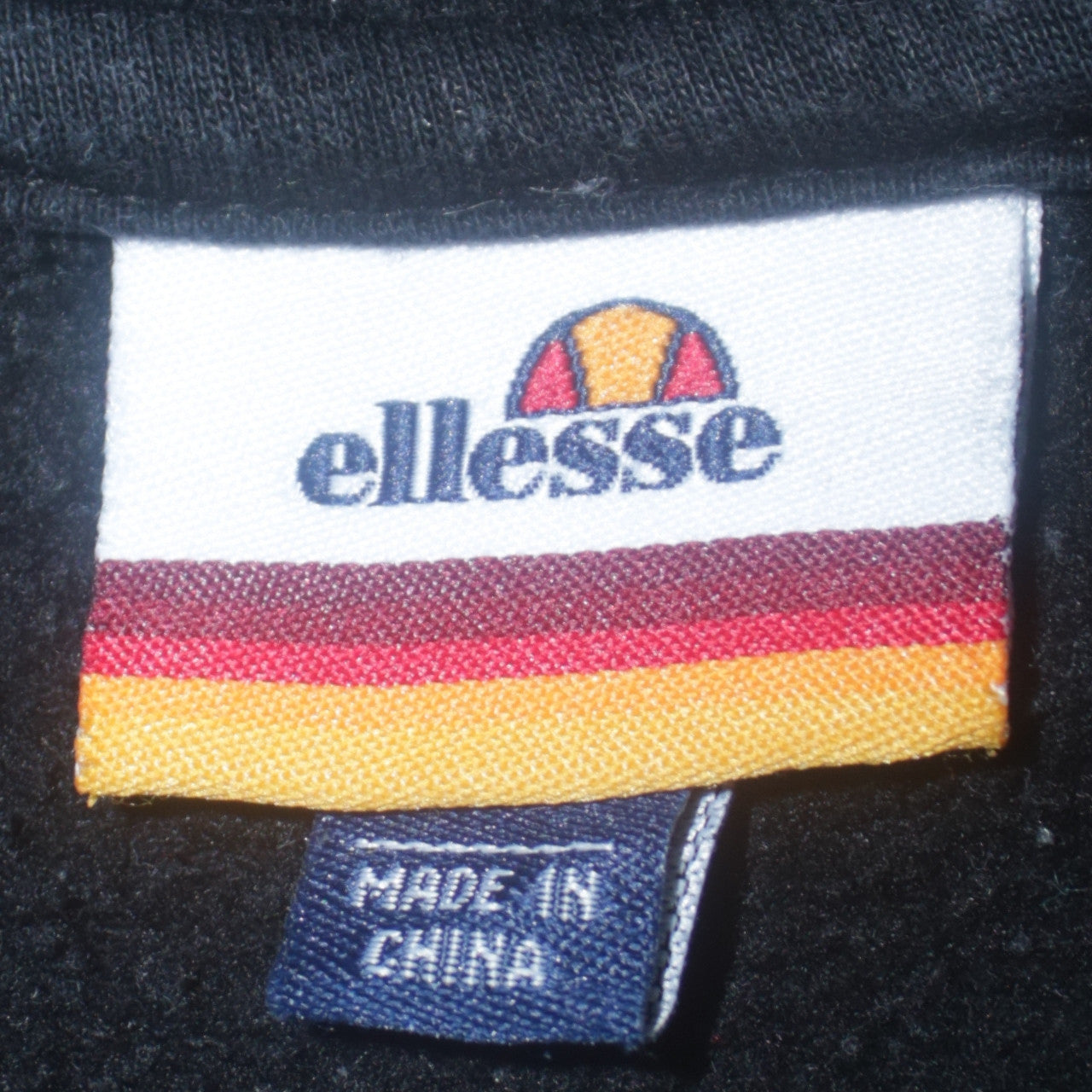 Ellesse Women's Black Pullover Hoodie Size M Cotton Blend Logo Hooded Sweatshirt