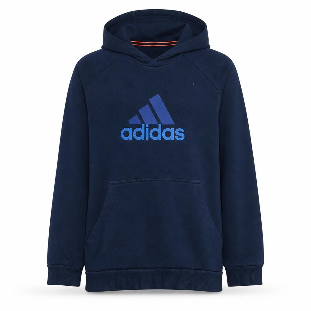 Adidas Boys Navy Blue Pullover Hoodie 15-16 Years Performance Essentials