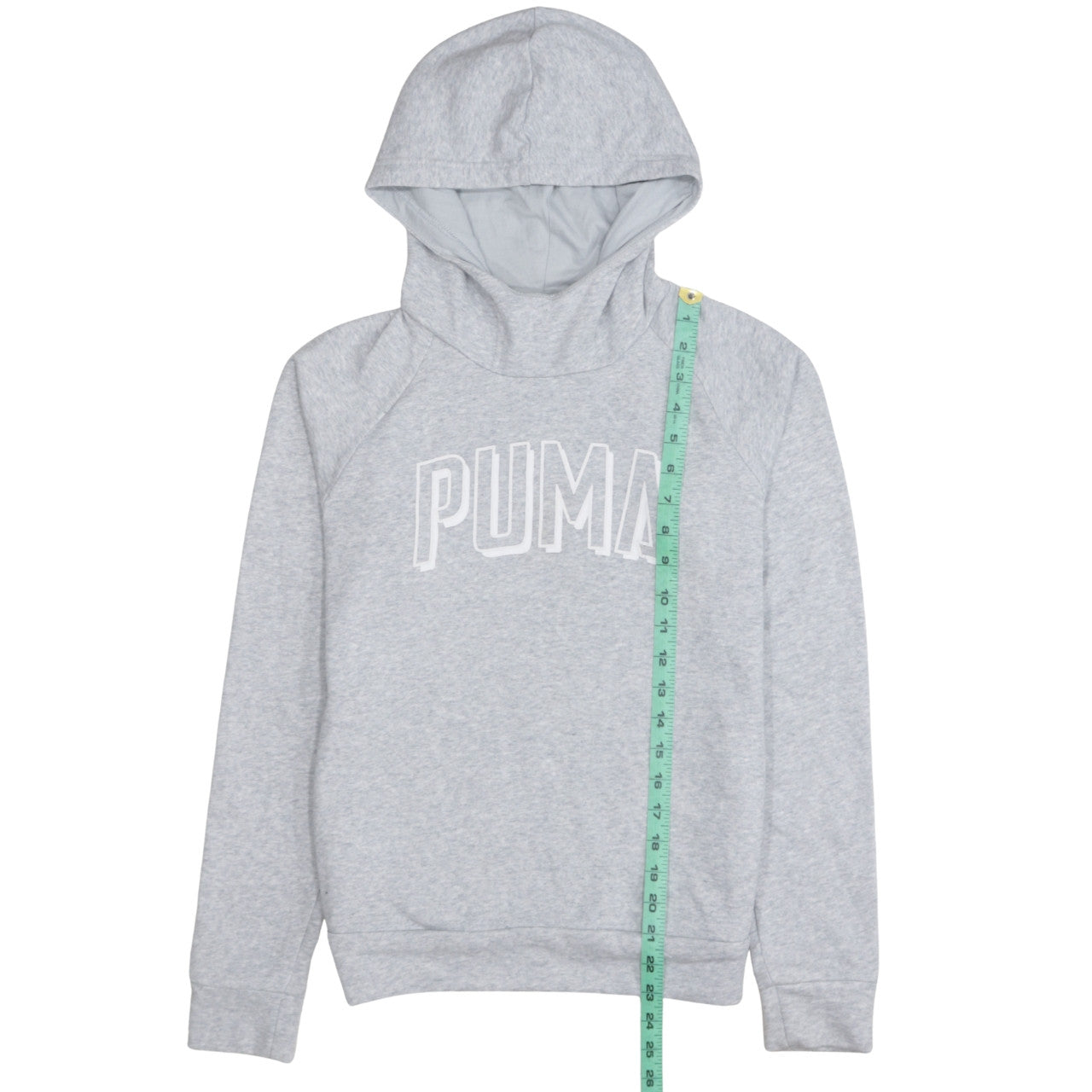 Puma Men's Grey Pullover Hoodie Size S Regular Fit Sportswear