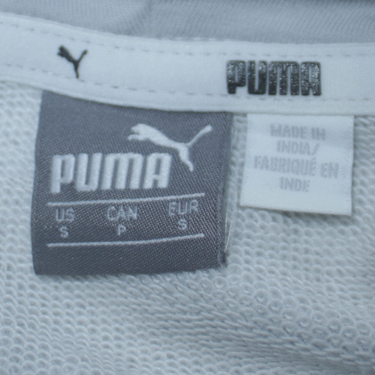 Puma Men's Grey Pullover Hoodie Size S Regular Fit Sportswear