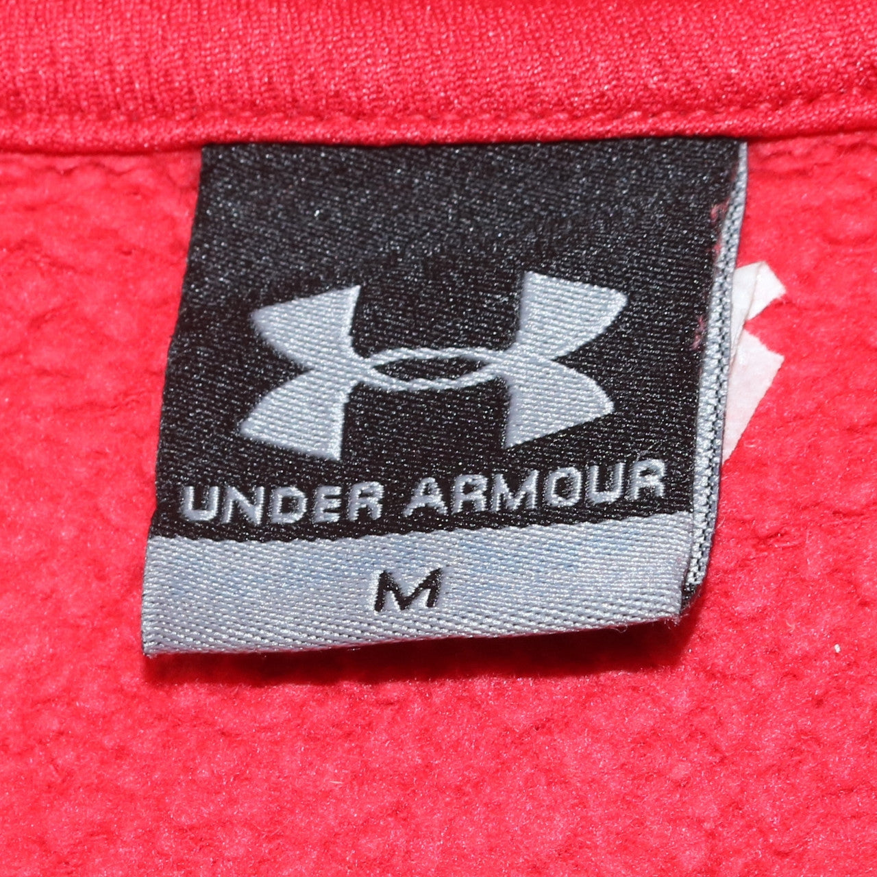 Under Armour Men's Red Full Zip Hoodie Medium WRU Rugby Fleece