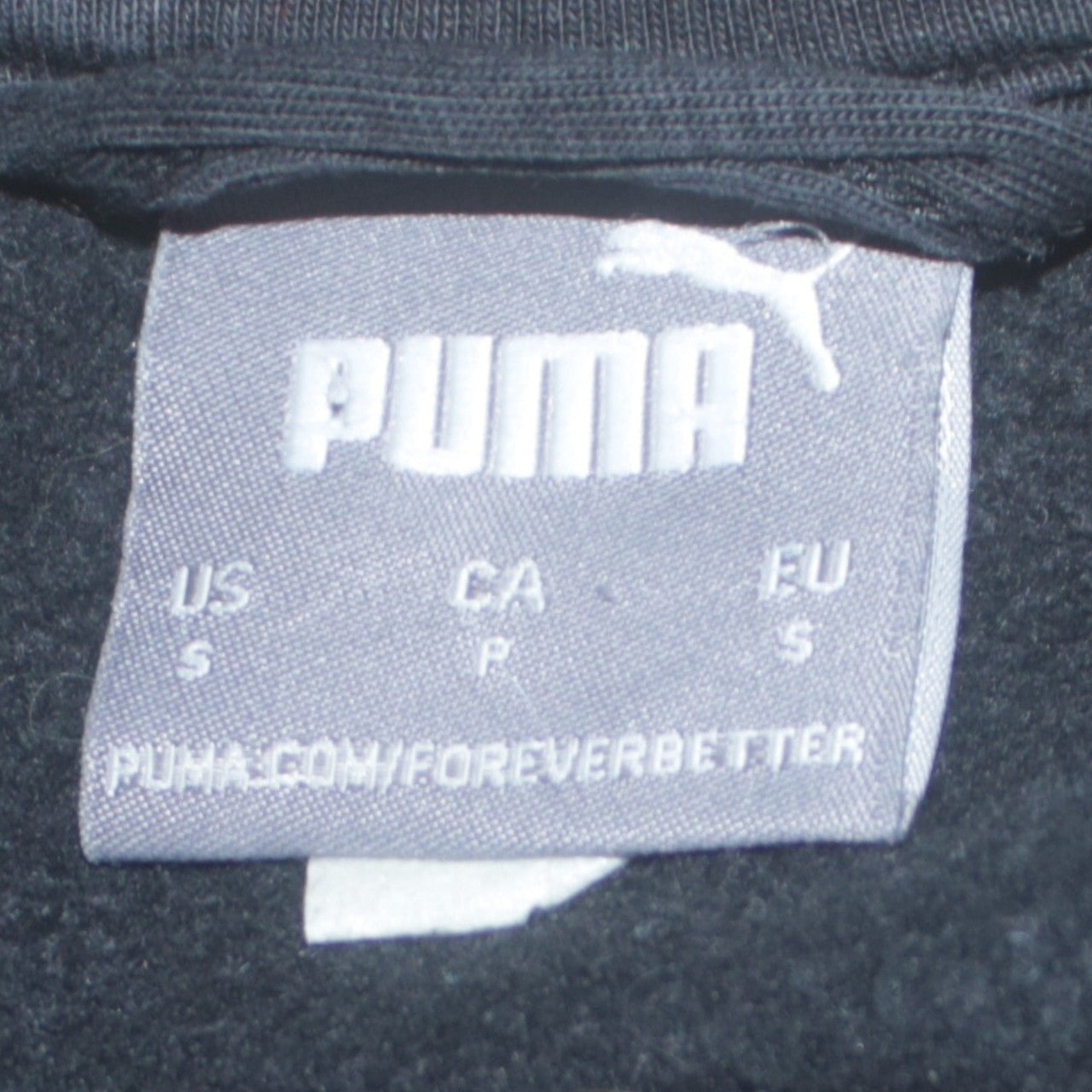 Puma Men's Black Small Full Zip Track Sweatshirt Jacket