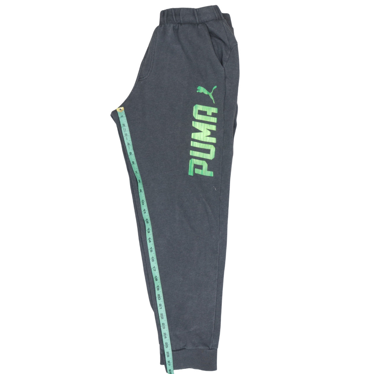Puma Men's Grey Jogger Sweatpants L Fleece Activewear Tapered Fit