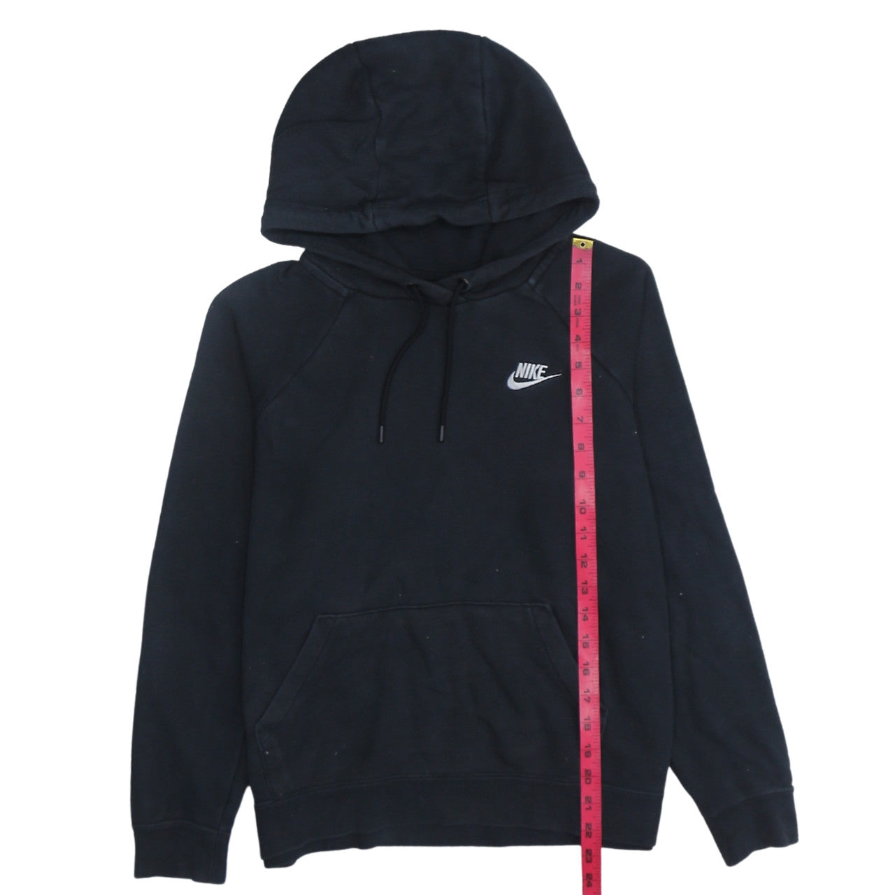 Nike Men's Black Pullover Hoodie Small Fleece Logo Sportswear