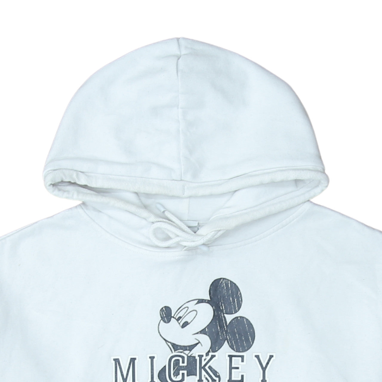 Disney Primark Womens White Mickey Hoodie Size M UK 12/14 Pullover