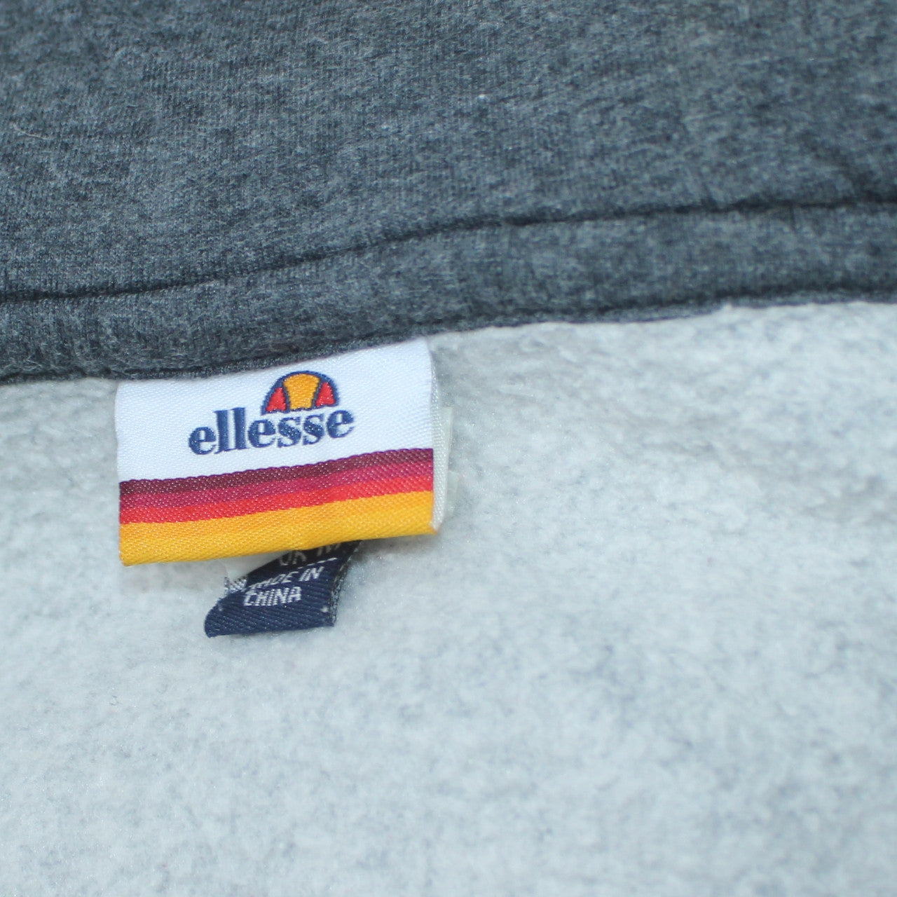 Ellesse Mens Blue Full Zip Hoodie M Regular Fit Logo Fleece