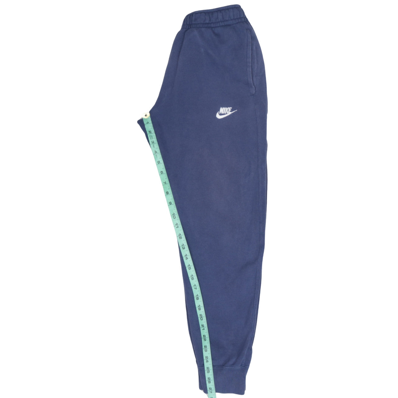 Nike Men's Blue Fleece Joggers Size S Regular Fit Tapered Sweatpants
