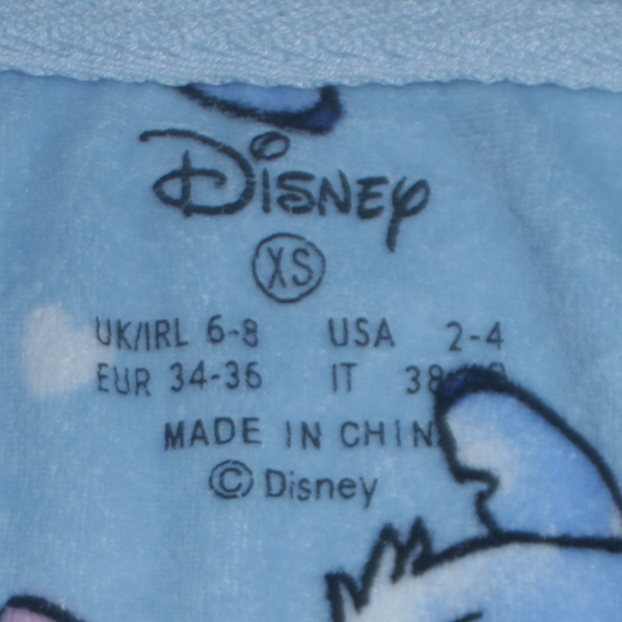 Primark Disney Women’s Blue Stitch Fleece Nightshirt XS