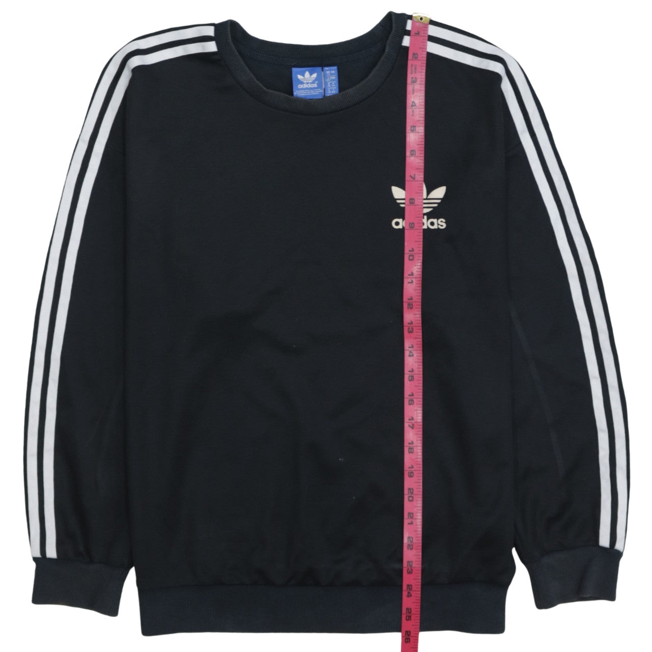 Adidas Women Black Size 12 Crew Neck Long Sleeve Sweatshirt