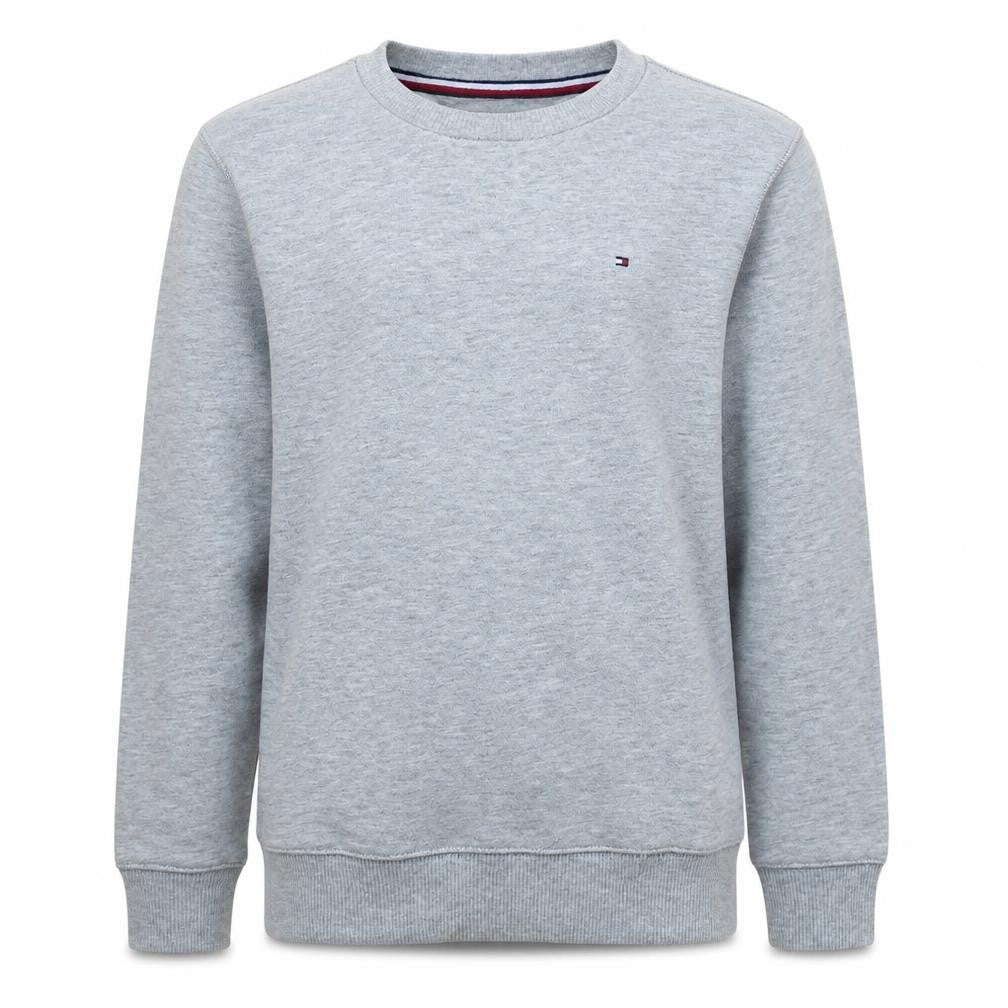 Tommy Hilfiger Boys Grey Sweatshirt Size 152 Cotton Blend Crew Neck