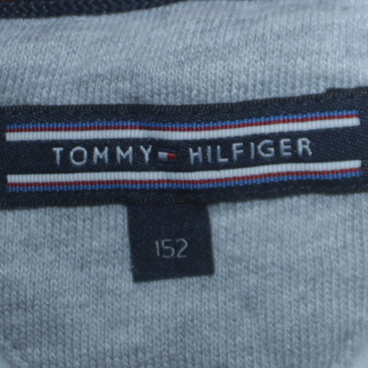 Tommy Hilfiger Boys Grey Sweatshirt Size 152 Cotton Blend Crew Neck