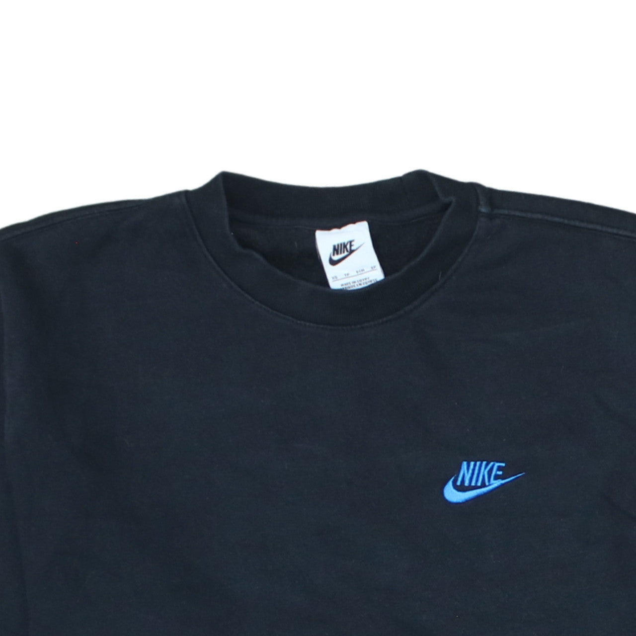 Nike Men's Black XS Pullover Crew Neck Fleece Sweatshirt
