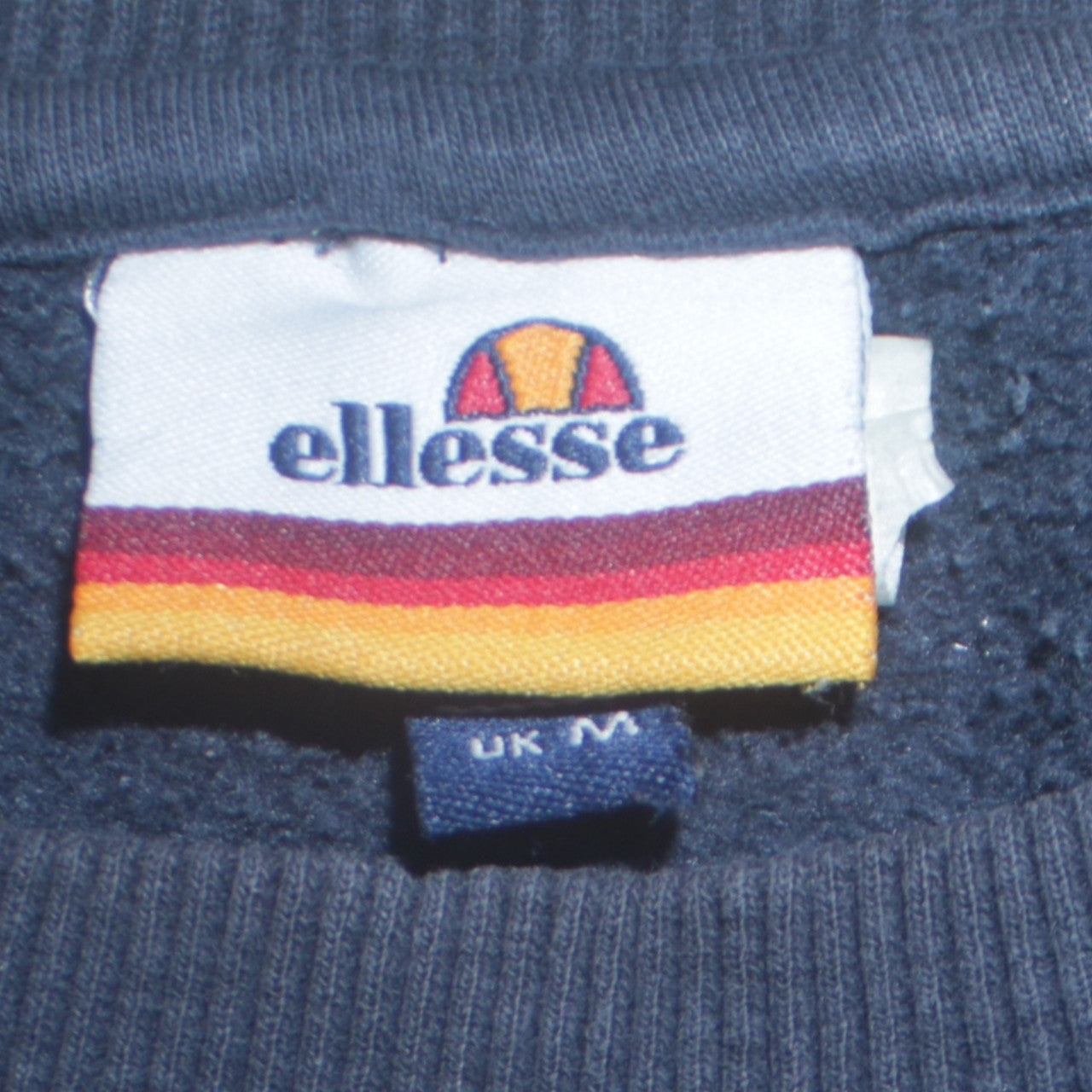 Ellesse Men's Blue Logo Crew Neck Pullover Sweatshirt UK M