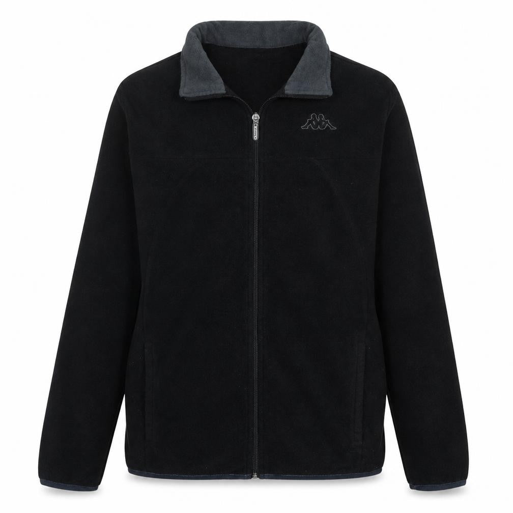 Kappa Women’s Black Fleece Full Zip Jacket Size M Sportswear