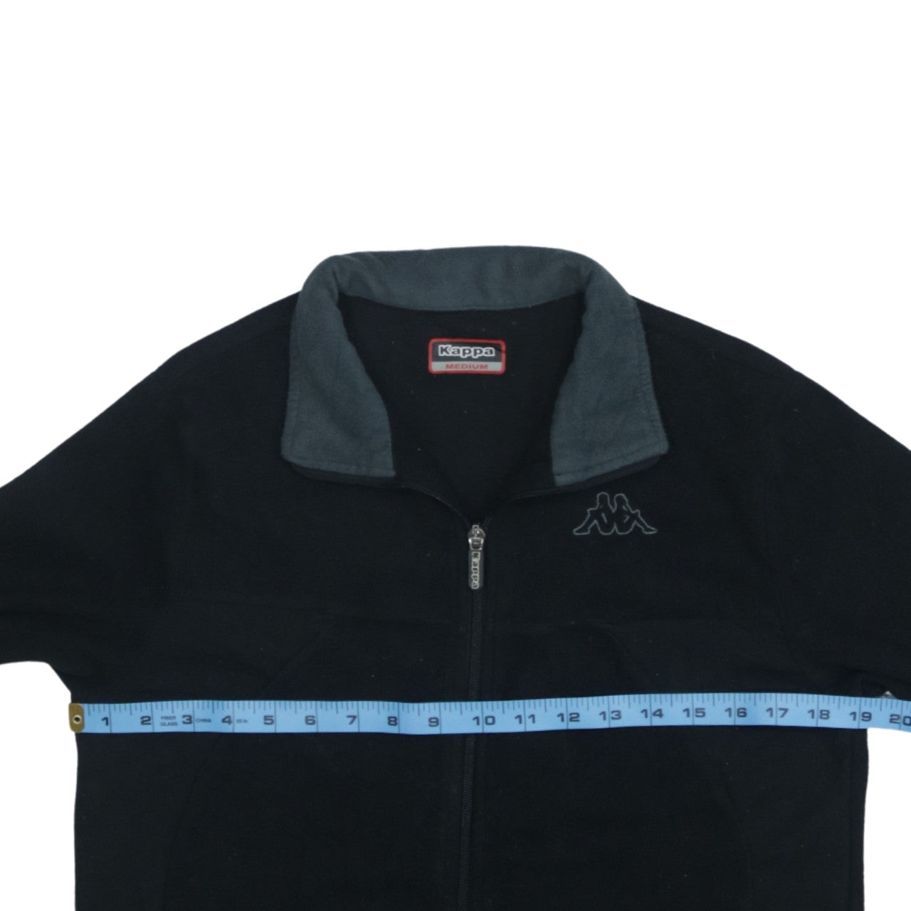 Kappa Women’s Black Fleece Full Zip Jacket Size M Sportswear