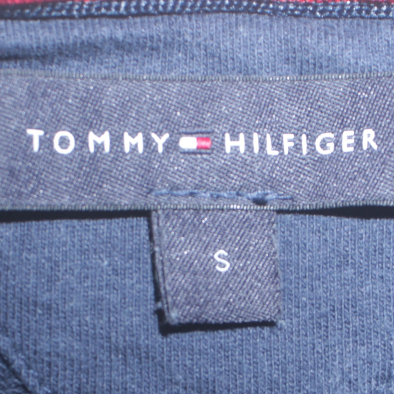 Tommy Hilfiger Men's Blue Crew Neck Cotton Sweatshirt Size S