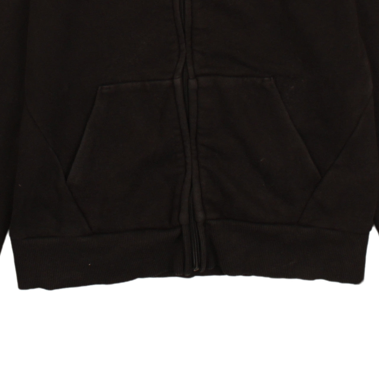Puma Women's Black Full Zip Hoodie Size 8 Logo Graphic Sportswear