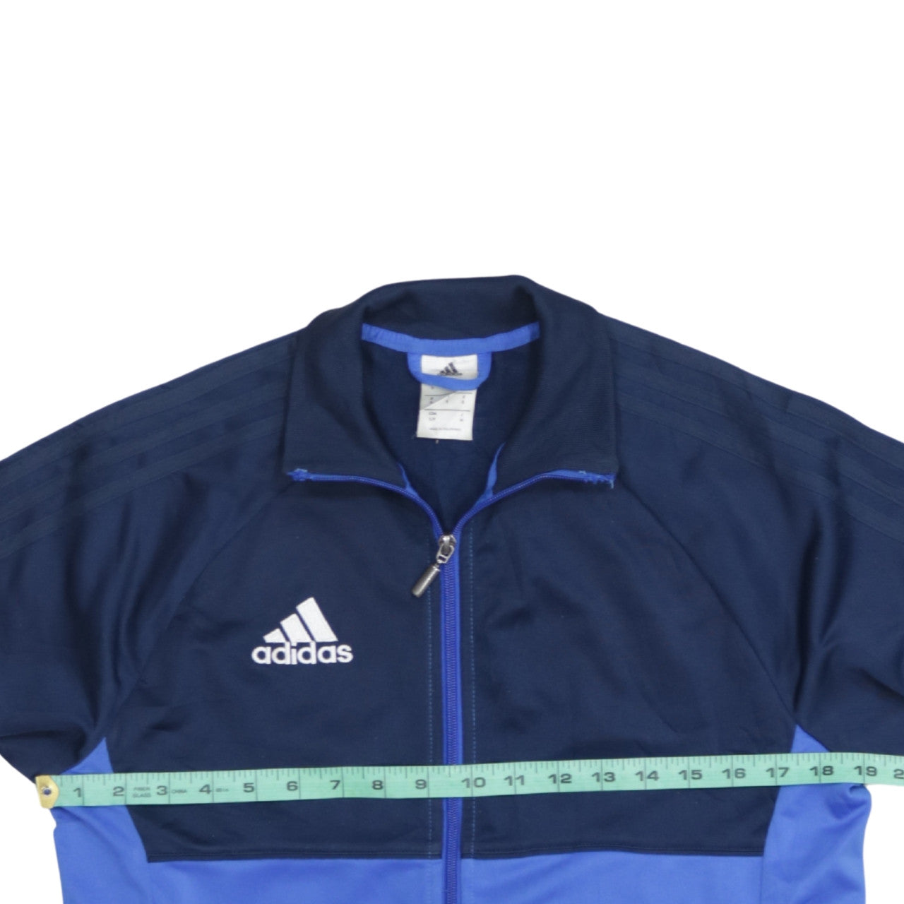 Adidas Men's Blue Full Zip Track Sweatshirt Size S