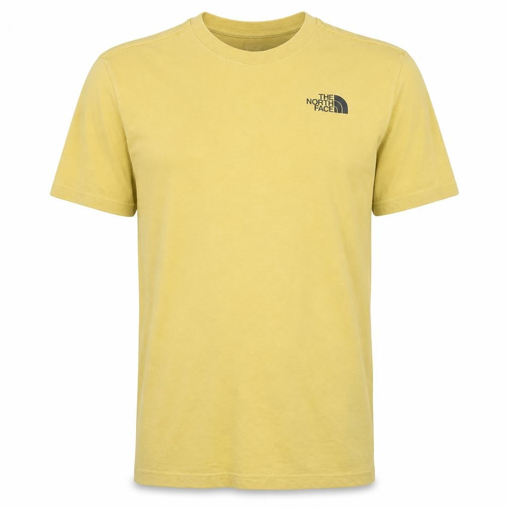 The North Face Men's Yellow Graphic Logo Crew Neck T-Shirt Size S