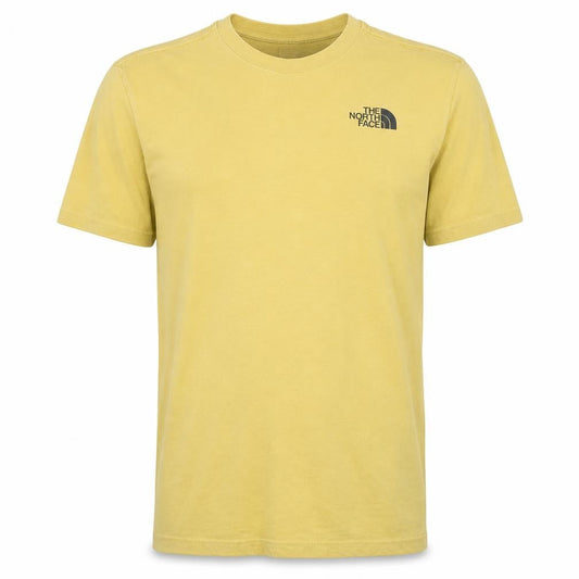 The North Face Men's Yellow Graphic Logo Crew Neck T-Shirt Size S
