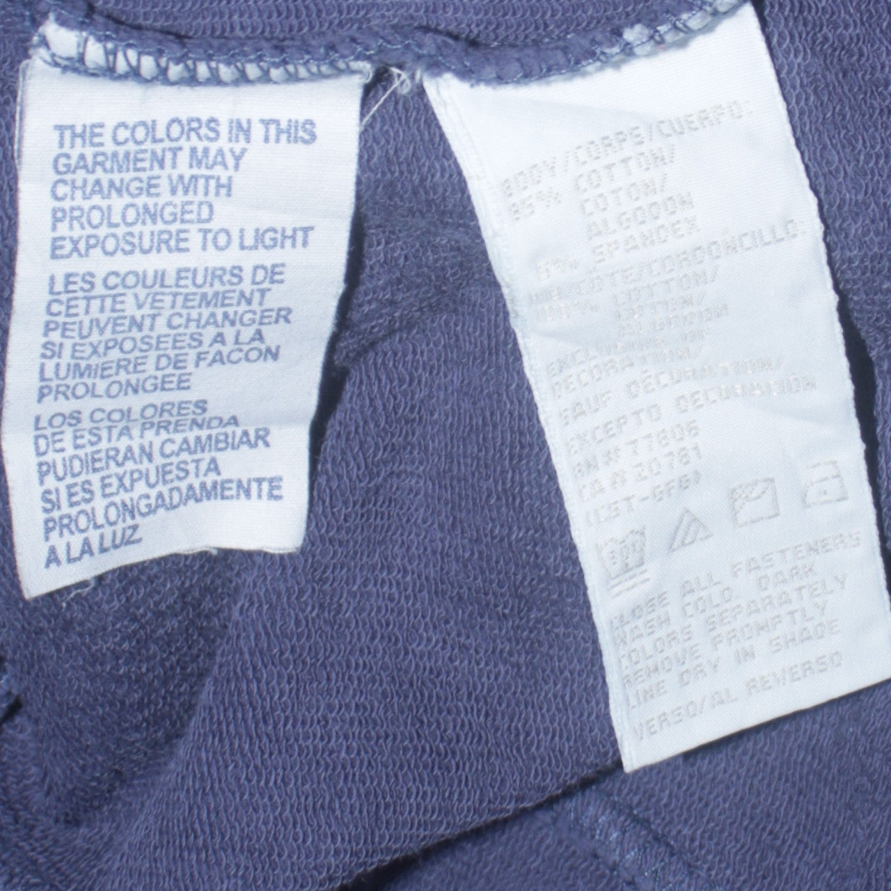 Tommy Hilfiger Women Blue Full Zip Hoodie Sweatshirt L Cotton Blend