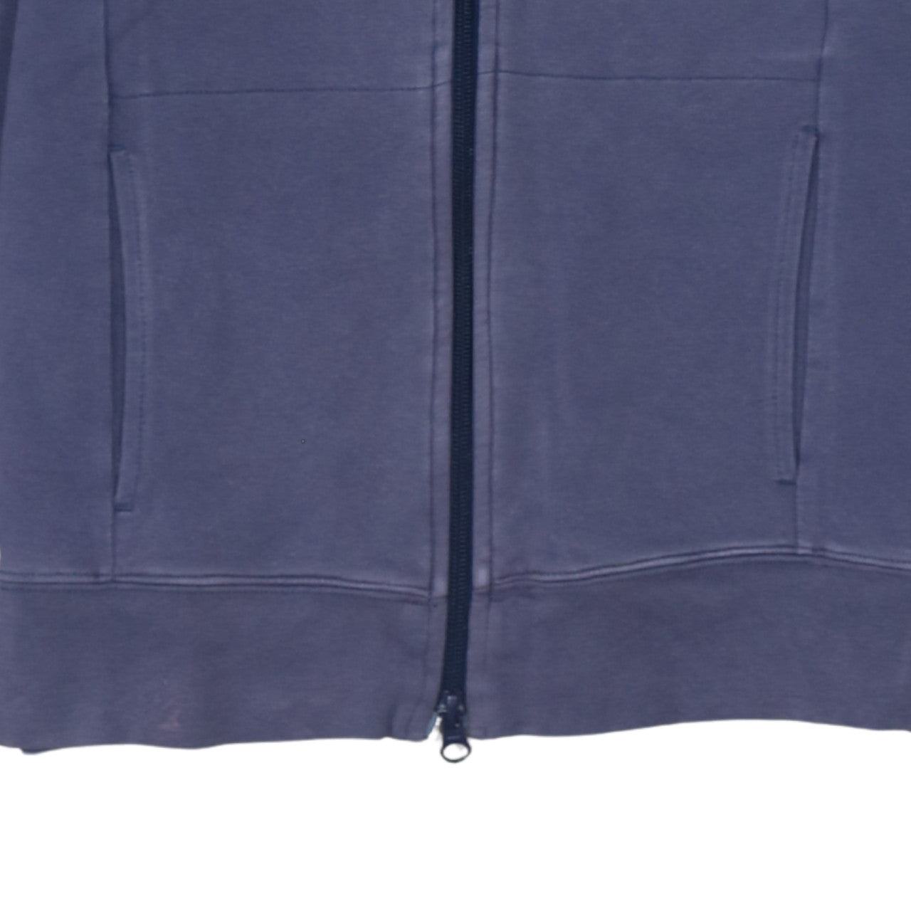 Tommy Hilfiger Women Blue Full Zip Hoodie Sweatshirt L Cotton Blend