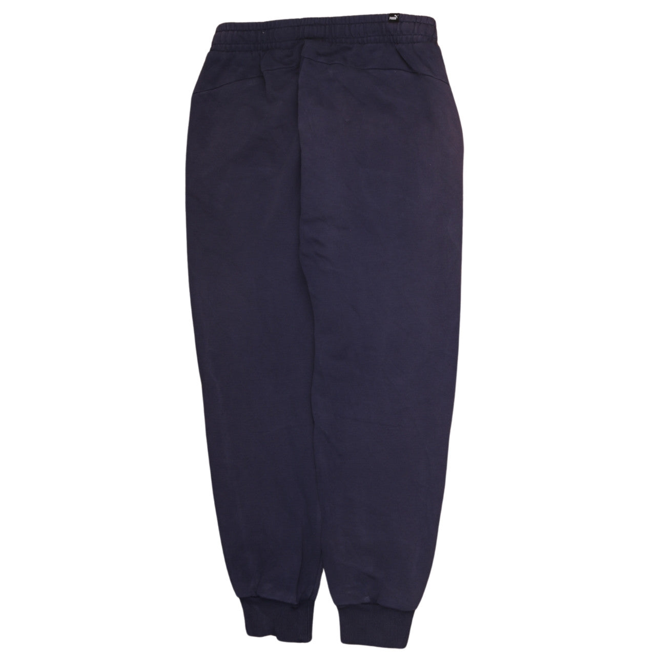 Puma Men's Blue Jogger Trousers Size M Fleece Elastic Waist Activewear