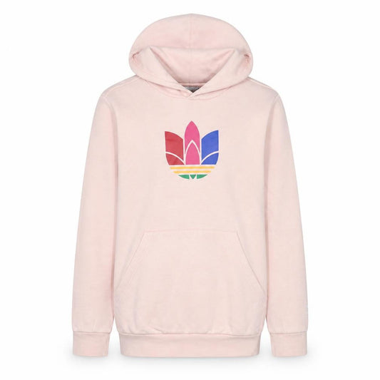 Adidas Girls Pink Logo Pullover Hoodie 13-14 Years Regular Fit Lightweight