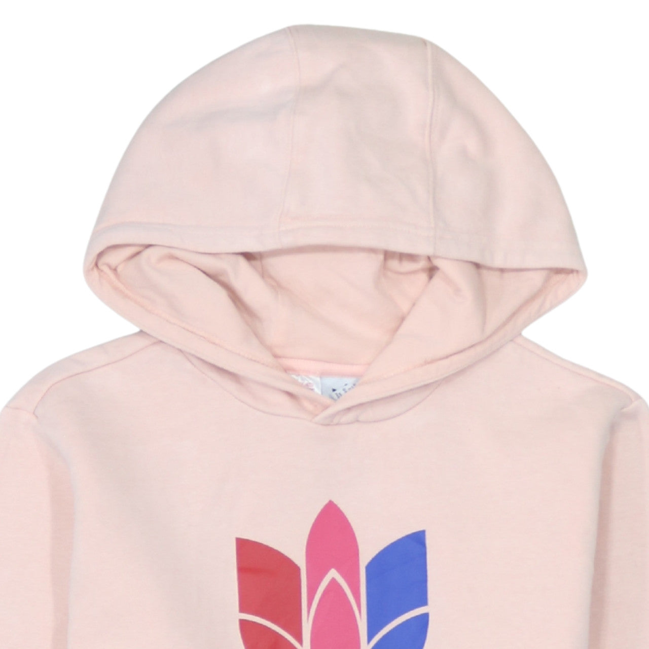 Adidas Girls Pink Logo Pullover Hoodie 13-14 Years Regular Fit Lightweight