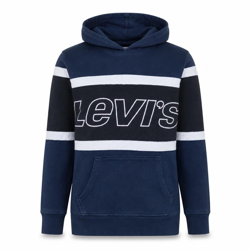 Levi's Teens Blue Striped Pullover Hoodie S Classic Logo