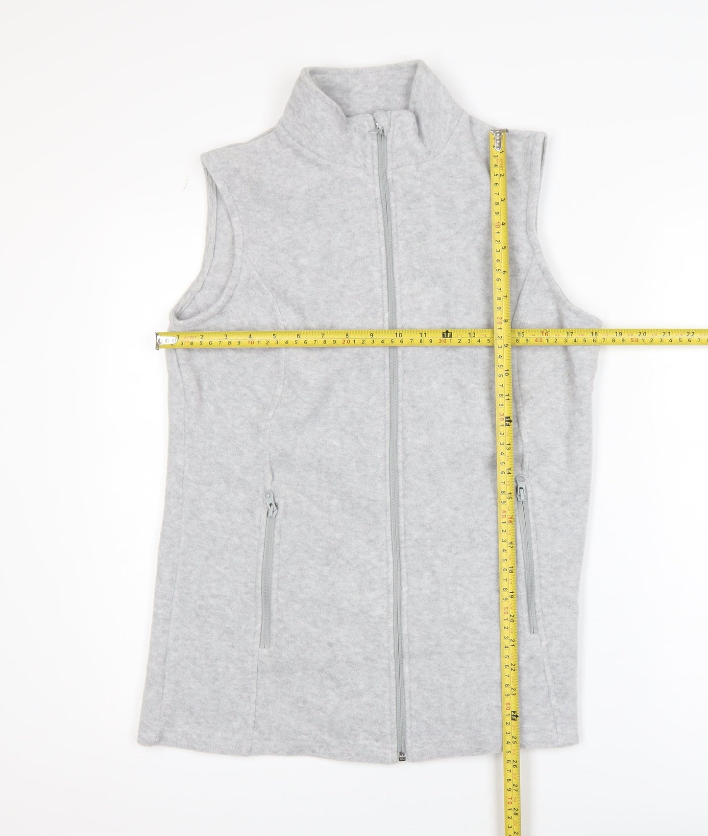 Damart Womens Grey Thermal Fleece Waistcoat Size 10