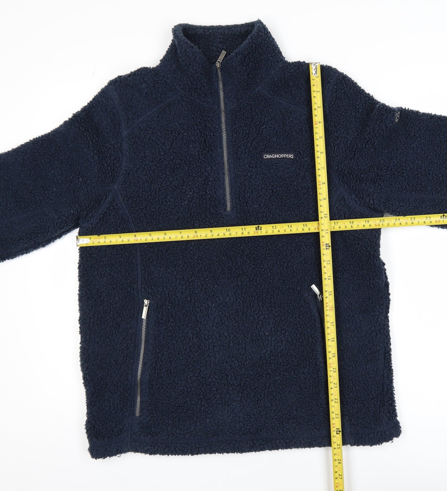 Craghoppers Men's Blue Fleece 1/4 Zip Pullover Sweatshirt Size S