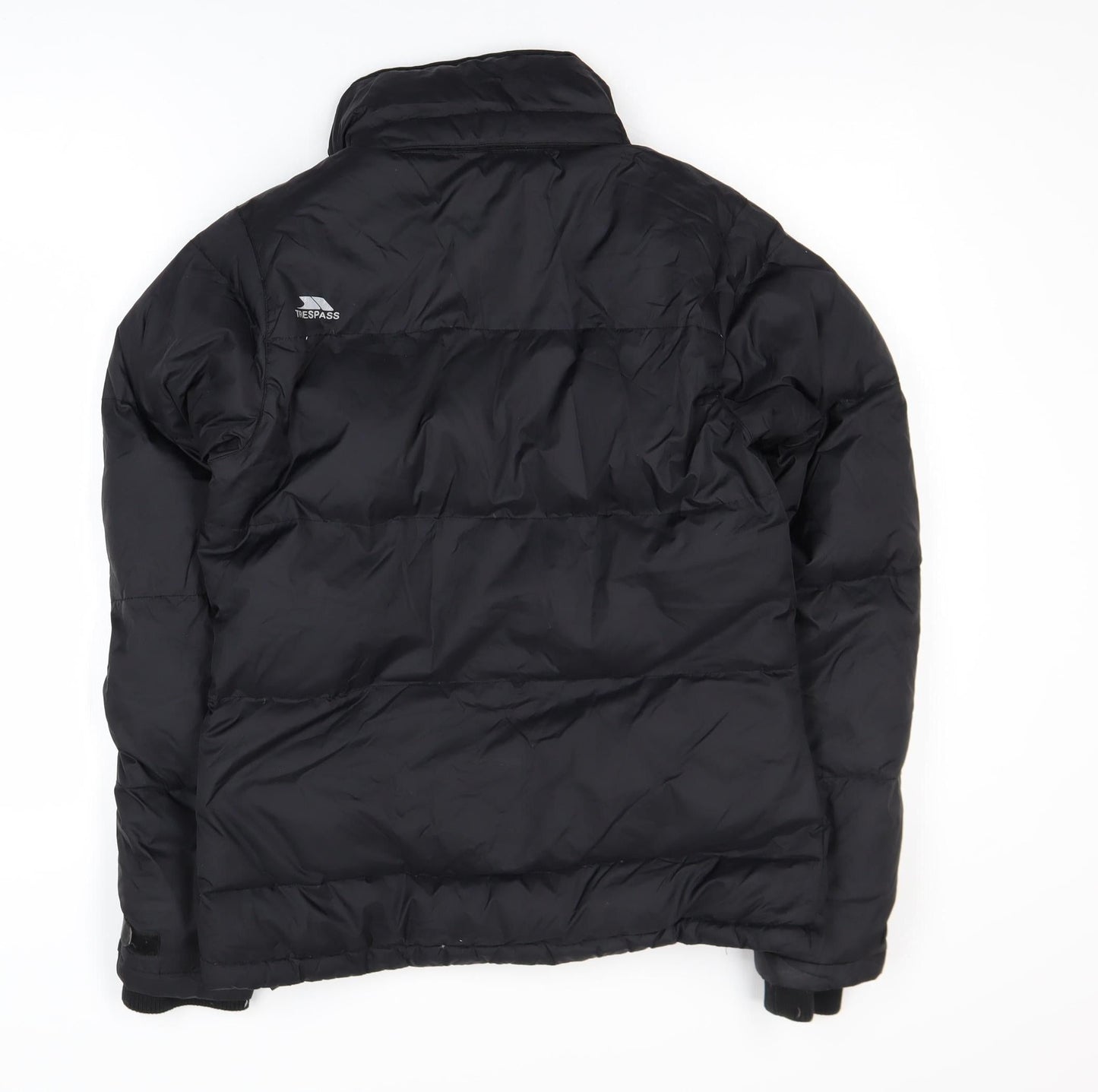 Trespass Men's Black Small Down Puffer Jacket Water Resistant Winter Coat