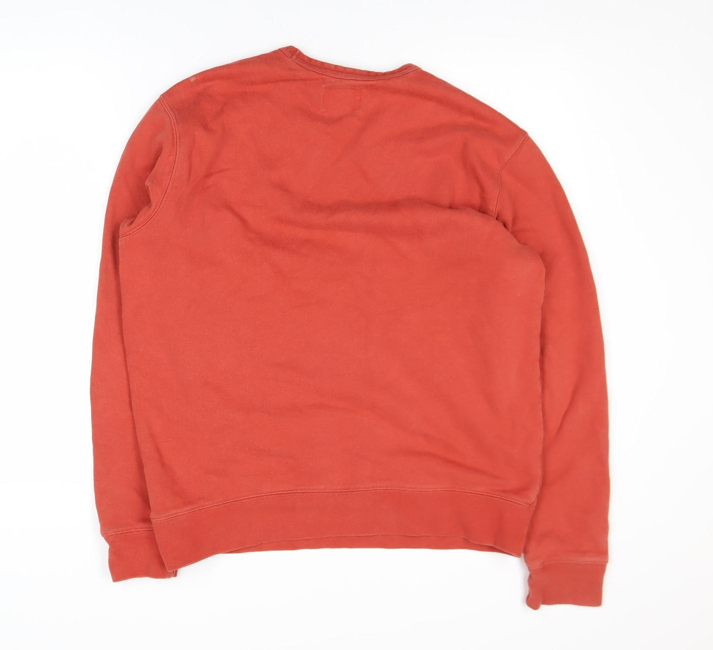 Lands' End Men's Red Pullover Sweatshirt Size M Crew Neck Fleece