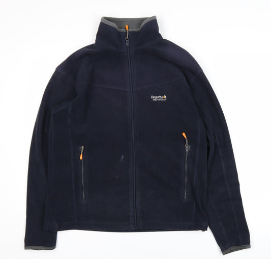 Regatta Men's Navy Blue Fleece Full Zip Jacket Size S Outdoor Wear