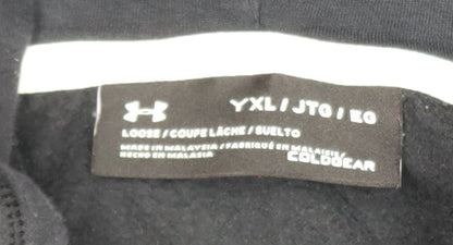 Additional view of Under Armour boys’ black xl full zip hooded fleece active jacket