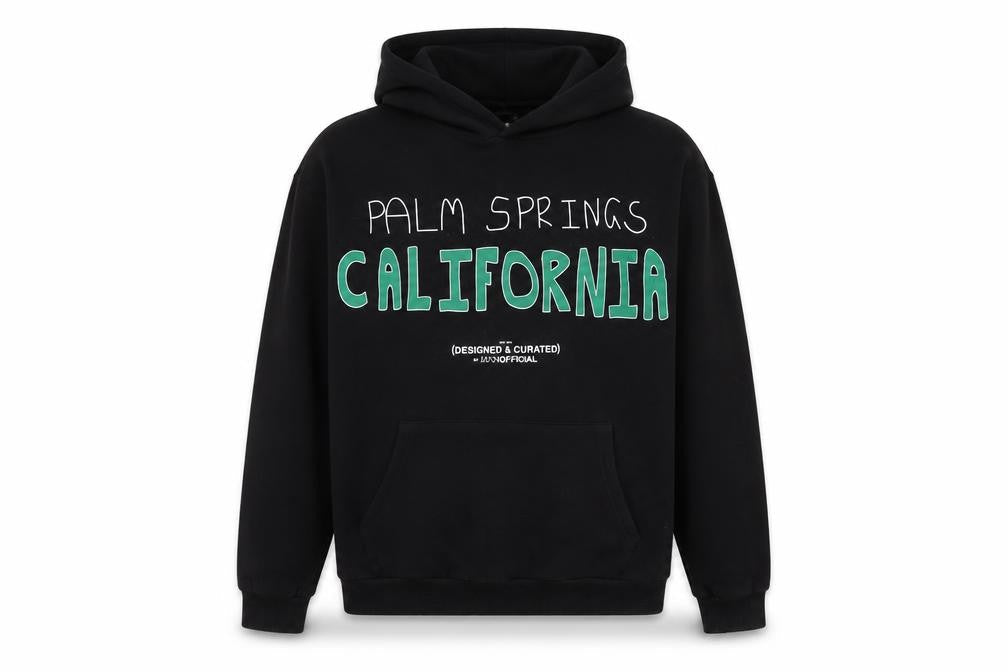 boohooMAN Men's Black Pullover Hoodie Size S Graphic California