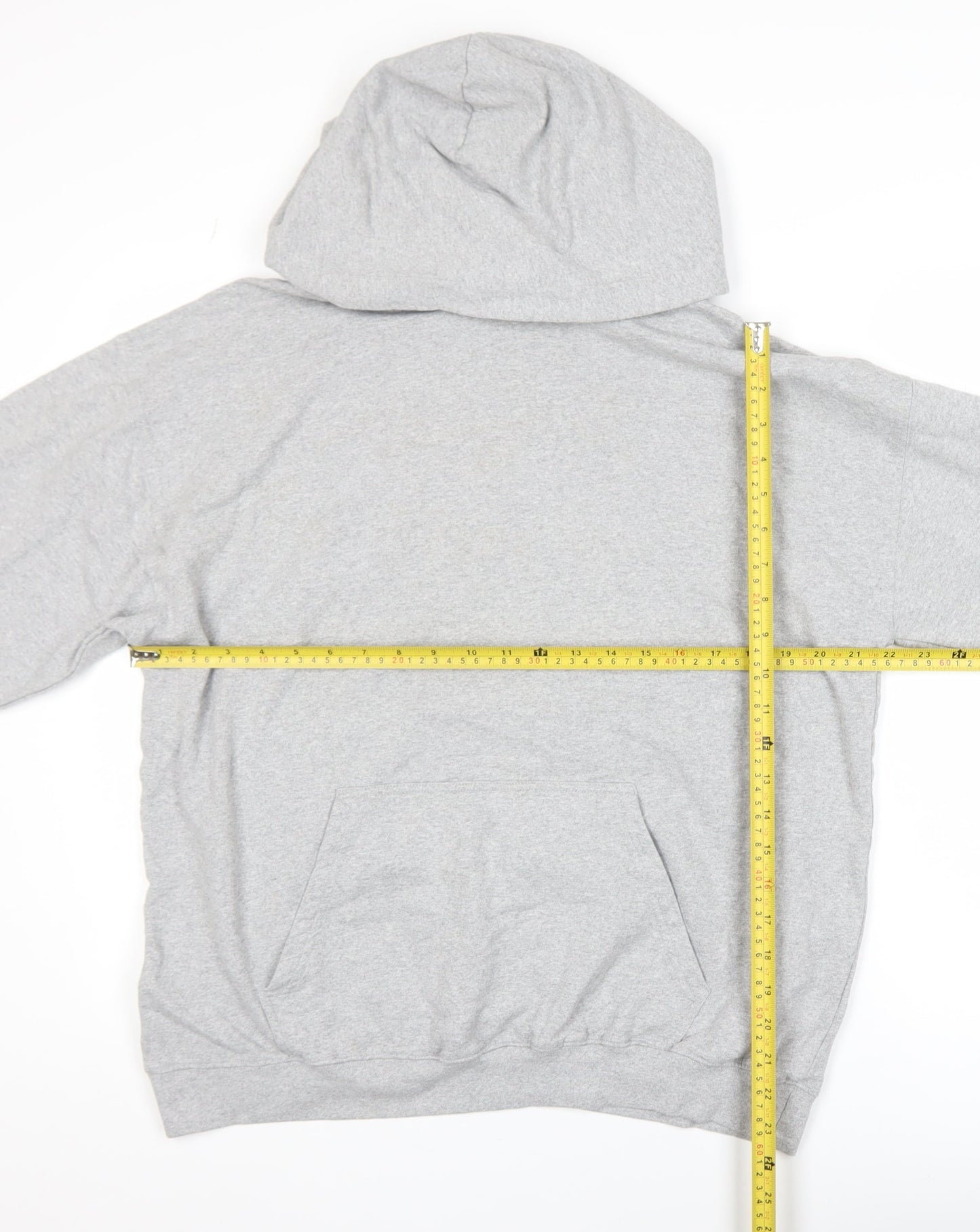 boohooMAN Men’s Grey Pullover Hoodie S Graphic Angel Print