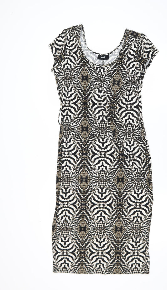 Wallis Women’s Multicoloured Animal Print Bodycon Dress Size 12