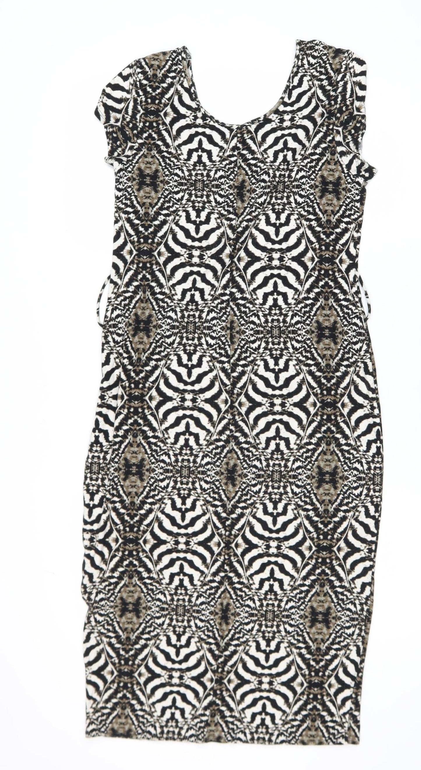 Wallis Women’s Multicoloured Animal Print Bodycon Dress Size 12