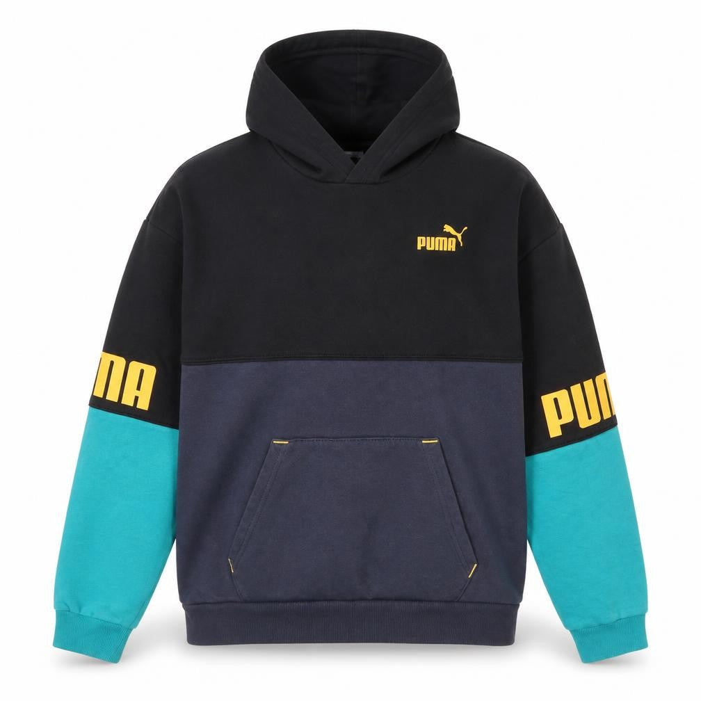 Puma Boys Multicoloured Pullover Hoodie 13-14 Years Cotton Blend