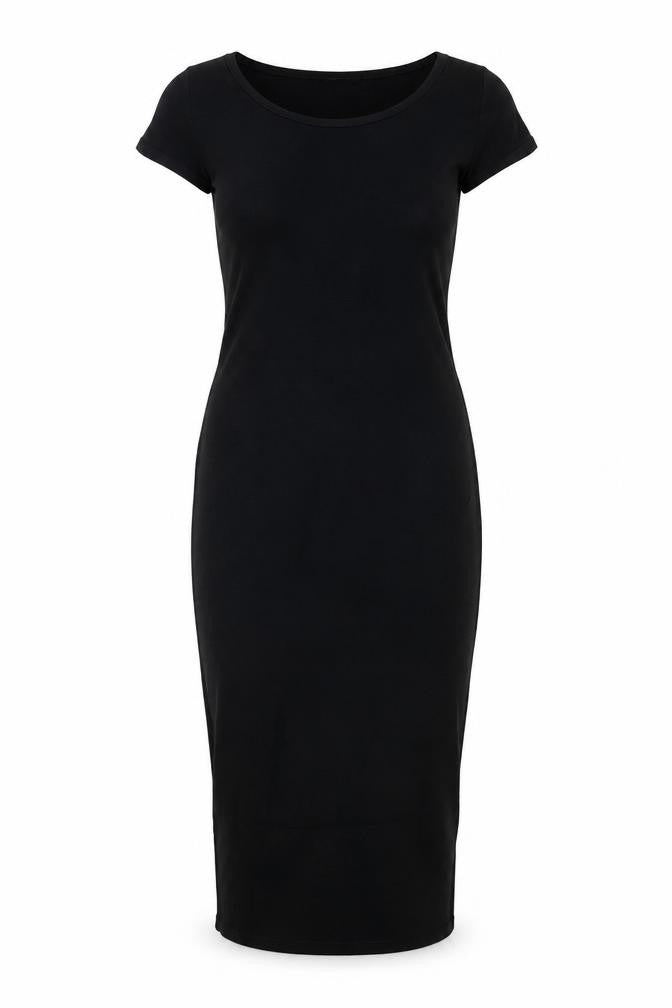 New Look Women's Black Size 8 Bodycon Midi Dress