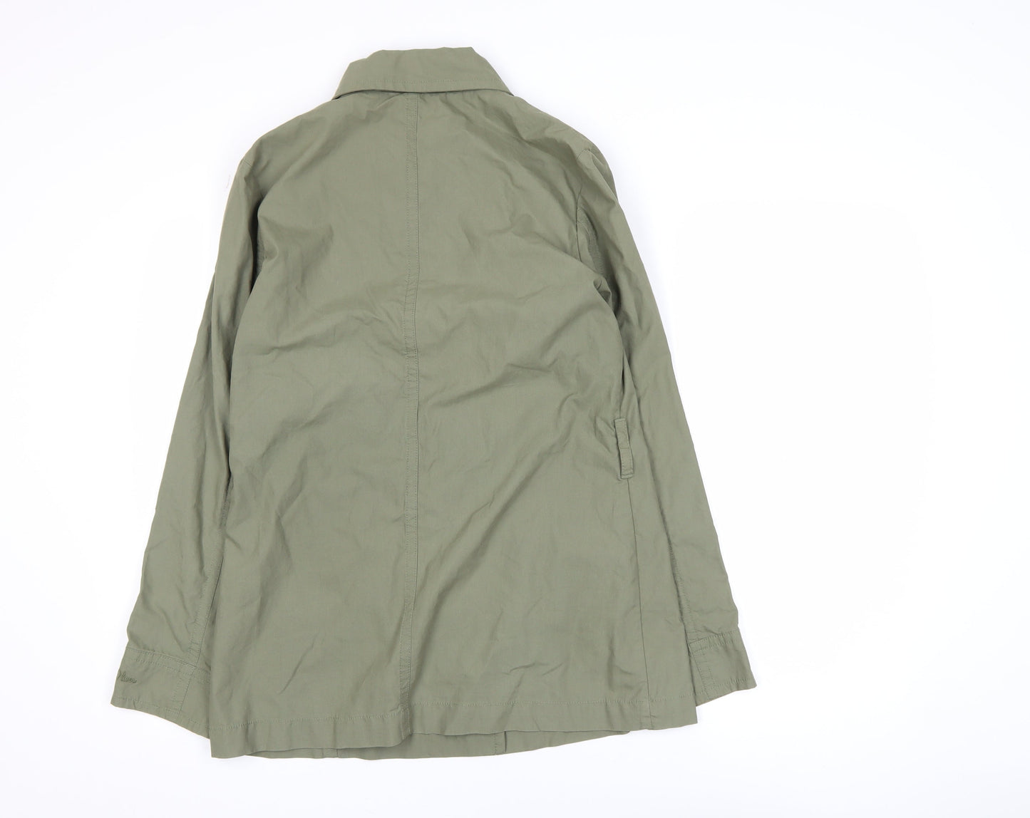 s.Oliver Women’s Green Cotton Blend Mid-Length Casual Jacket Size 8