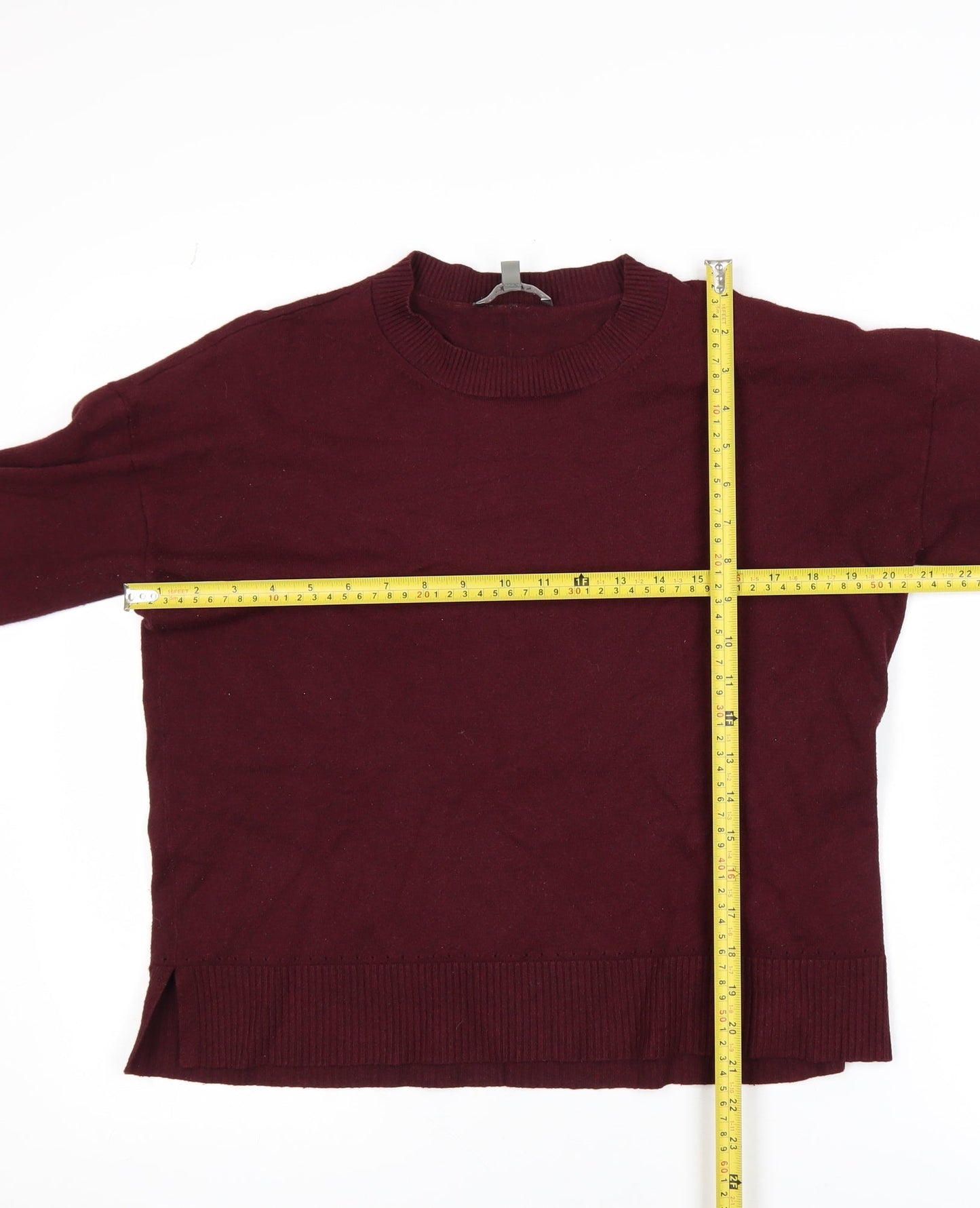 Oasis Unisex Red Medium Crew Neck Pullover Jumper