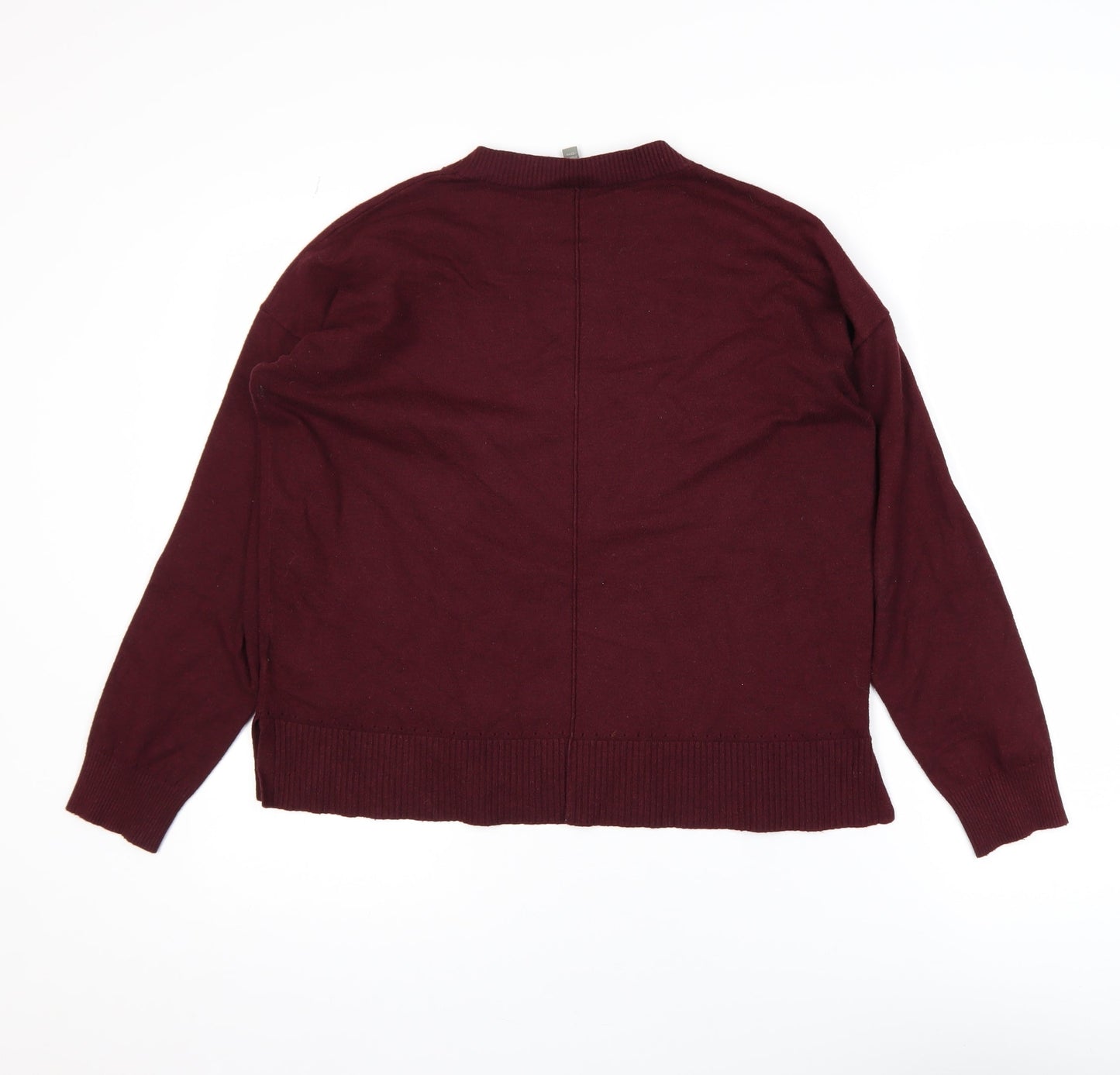 Oasis Unisex Red Medium Crew Neck Pullover Jumper