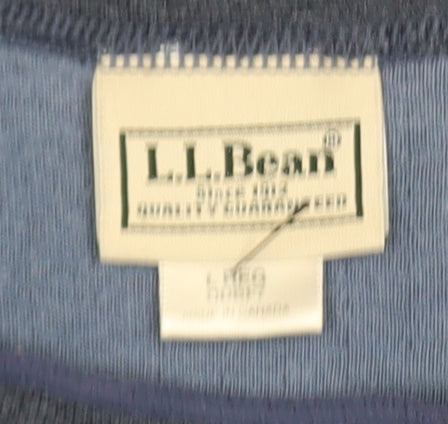 L.L. Bean Men's Blue Cotton Pullover Crew Neck Sweatshirt Size L